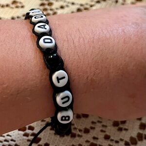 Handmade Taylor Swift BUT DADDY I LOVE HIM Beaded Bracelet - Adjustable